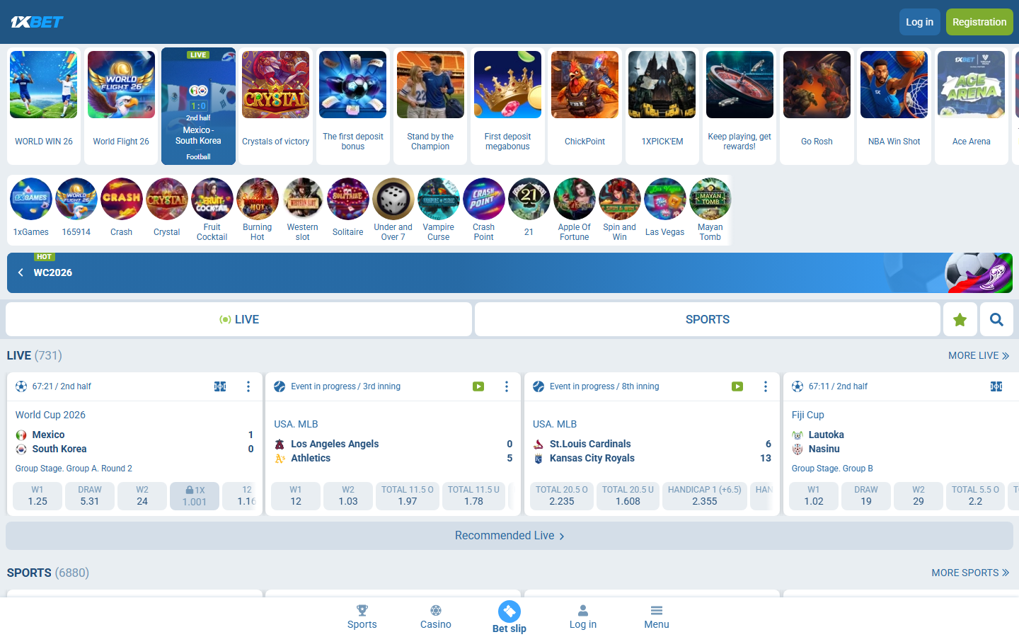 1xBet public page screenshot for The Dog House checks